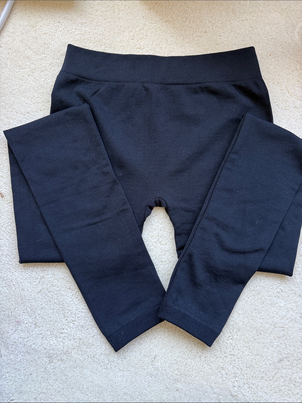 Fleecy Lined Leggings 92% Polyester 8 % Spandex, Womens Size XS-S, New with tag